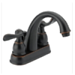 Delta Faucet Windemere 25896LF-0B 1.5 gpm 1/2 in IPS Two Handle Bathroom Faucet