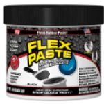 Flex Seal® Flex Paste® PFSBLKR16 1 lb Jar Black Rubber Base Super Thick Rubberized Paste