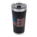 CAMCO 53065 20 oz USA Flag Print 18/8 Stainless Steel Twist Top Tumbler