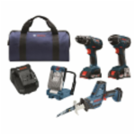 BOSCH CLPK496A-181 18 VDC 2800 rpm 1500 in-lb Cordless Combination Kit