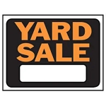 HY-KO 3033 Rectangular English Fluorescent Yard Sale Sign