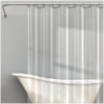 Zenith Home LPRHKKL Clear Rustproof Metal 71 in Heavy Weight Shower Curtain Liner