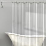 Zenith Home LPRMKKL Clear Rustproof Metal 72 in Medium Weight Shower Curtain Liner