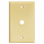 Eaton Cooper Wiring Device PJ11V 1 Gang Ivory Polycarbonate Telephone and Coaxial Wallplate