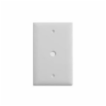 Eaton Cooper Wiring Device PJ11W 1 Gang White Polycarbonate Telephone and Coaxial Wallplate