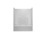 Clarion Bathware AcrylX RE8633RT 30 in Width x 60 in Length x 74 in Height White 55-3/4 in Width x 57-3/4 in Height 2 Piece Tub/Shower