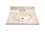 Brokering Solutions Hydros® Plumbing Products WW1917 Cultured Marble Vanity Tops Top 1 Bathroom Vanity Top