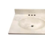 Brokering Solutions Hydros® Plumbing Products WW2225 Cultured Marble Vanity Tops Top 1 Bathroom Vanity Top